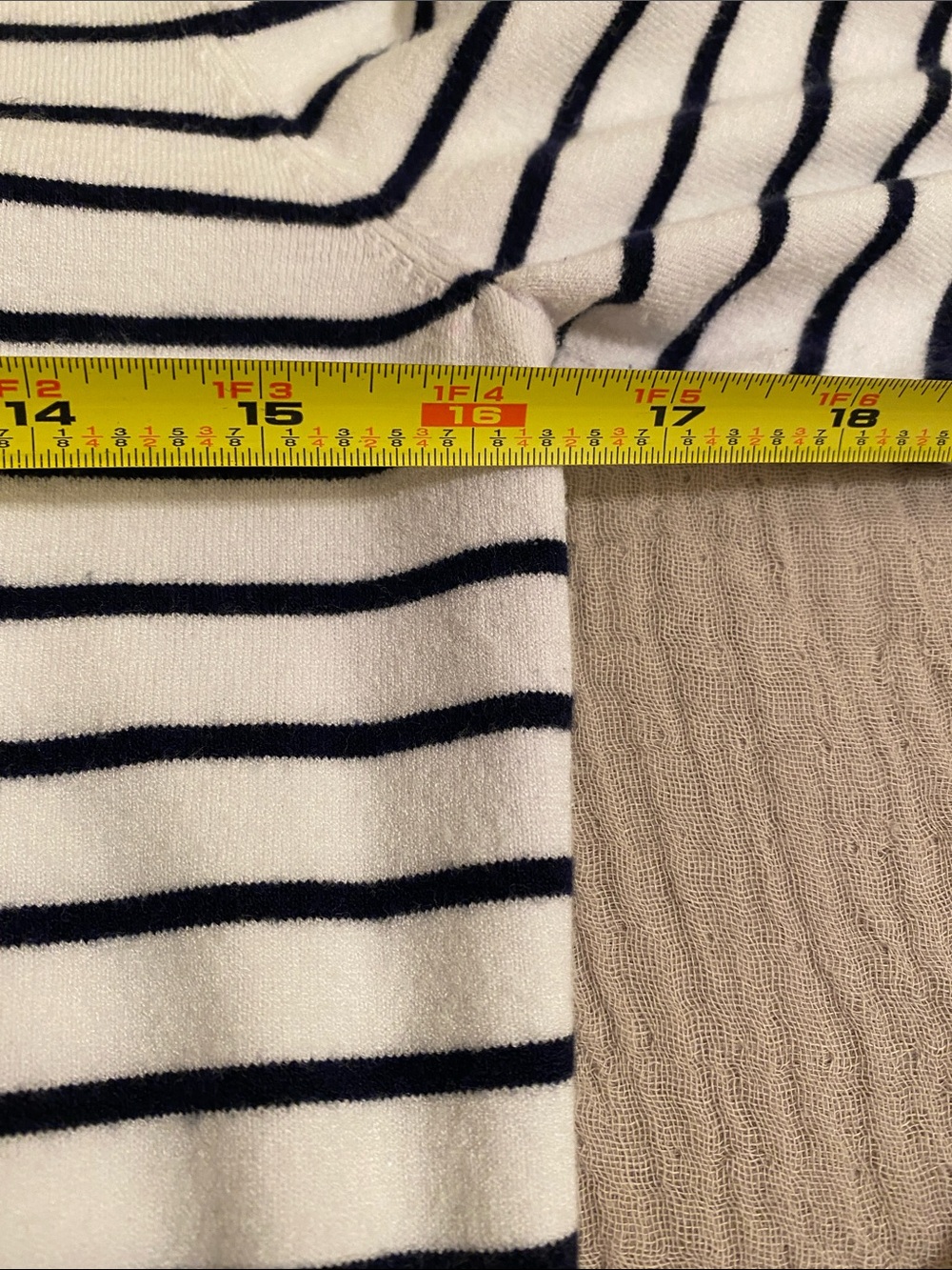 Babaton White and Navy Striped Crewneck Sweater. Size S - Picture 6 of 7